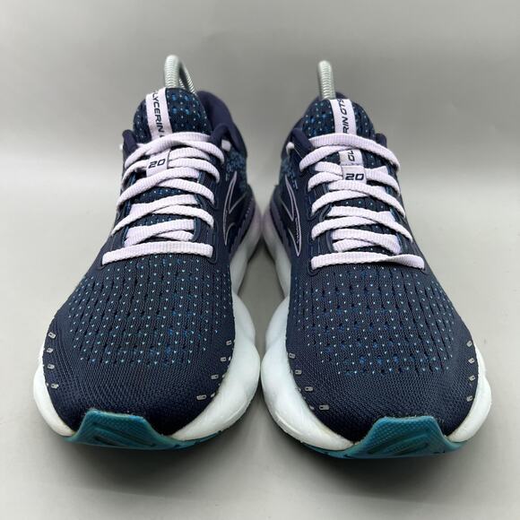 Brooks Glycerin GTS 20 Running Shoes Women Size 8 B Blue Comfort Low Sneakers - Picture 2 of 10